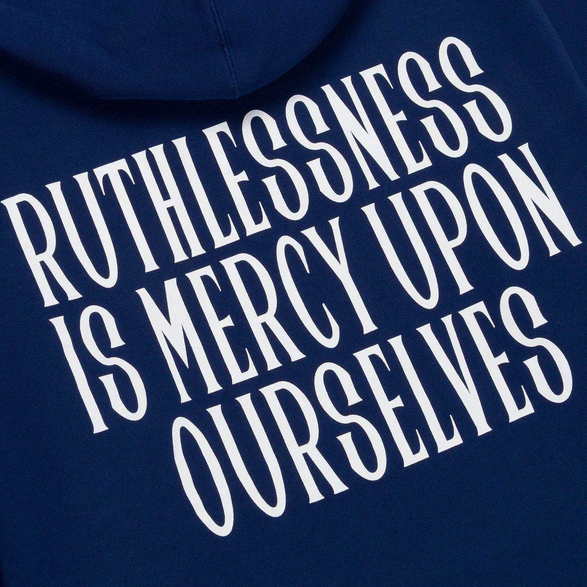 EPIC CD + Ruthlessness is Mercy Blue Hoodie - Image 3