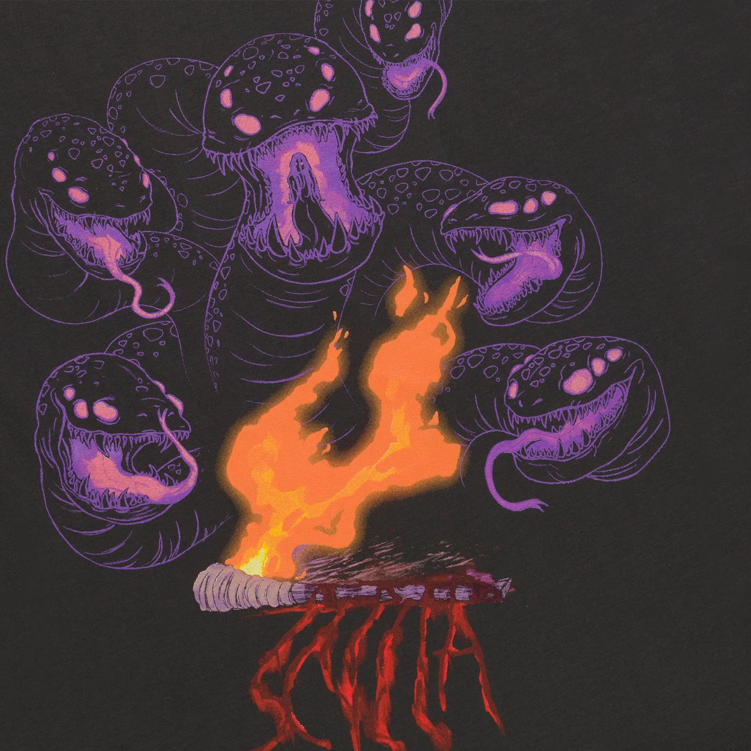 Scylla T-Shirt - Faded Black - Image 3